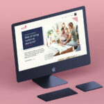 A desktop mockup of a design for Young Professionals, a campaign by Simonds Homes. This design was never developed and was only a design concept
